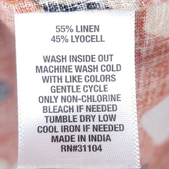 The Limited Linen Blend Floral Hi-low Blouse, Size S - Picture 5 of 5